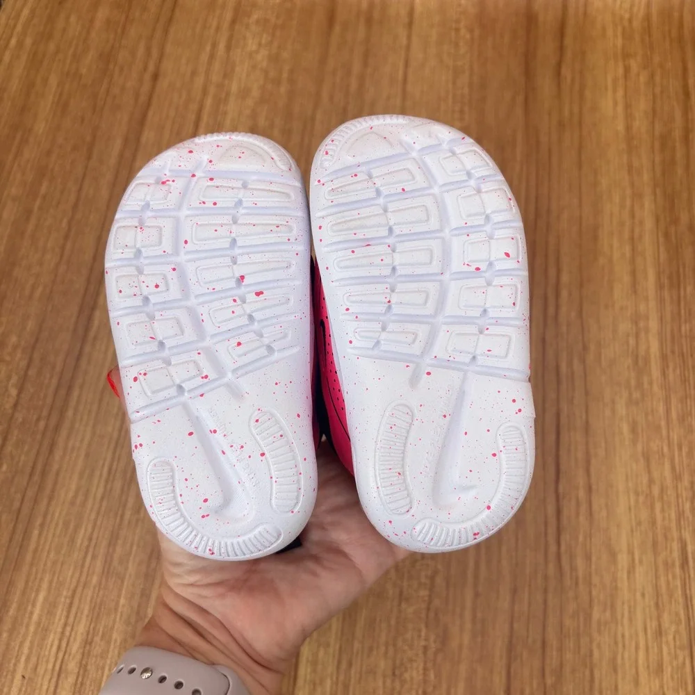 Nike Flex Runner 3 Toddler Size 5C Black Pink Slip On Athletic Sneakers NEW